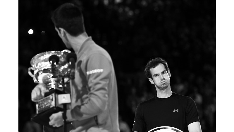 1/16 Andy Murray and Novak Djokovic, 2015 Australian Open